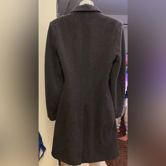 IZZI Collection Women’s wool blend Winter Noir Overcoat" -Size Medium - Picture 2 of 3